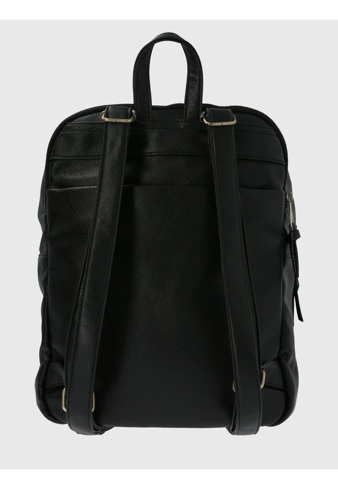 Cartera Ecocuero Negro Cooper Back Mujer-2