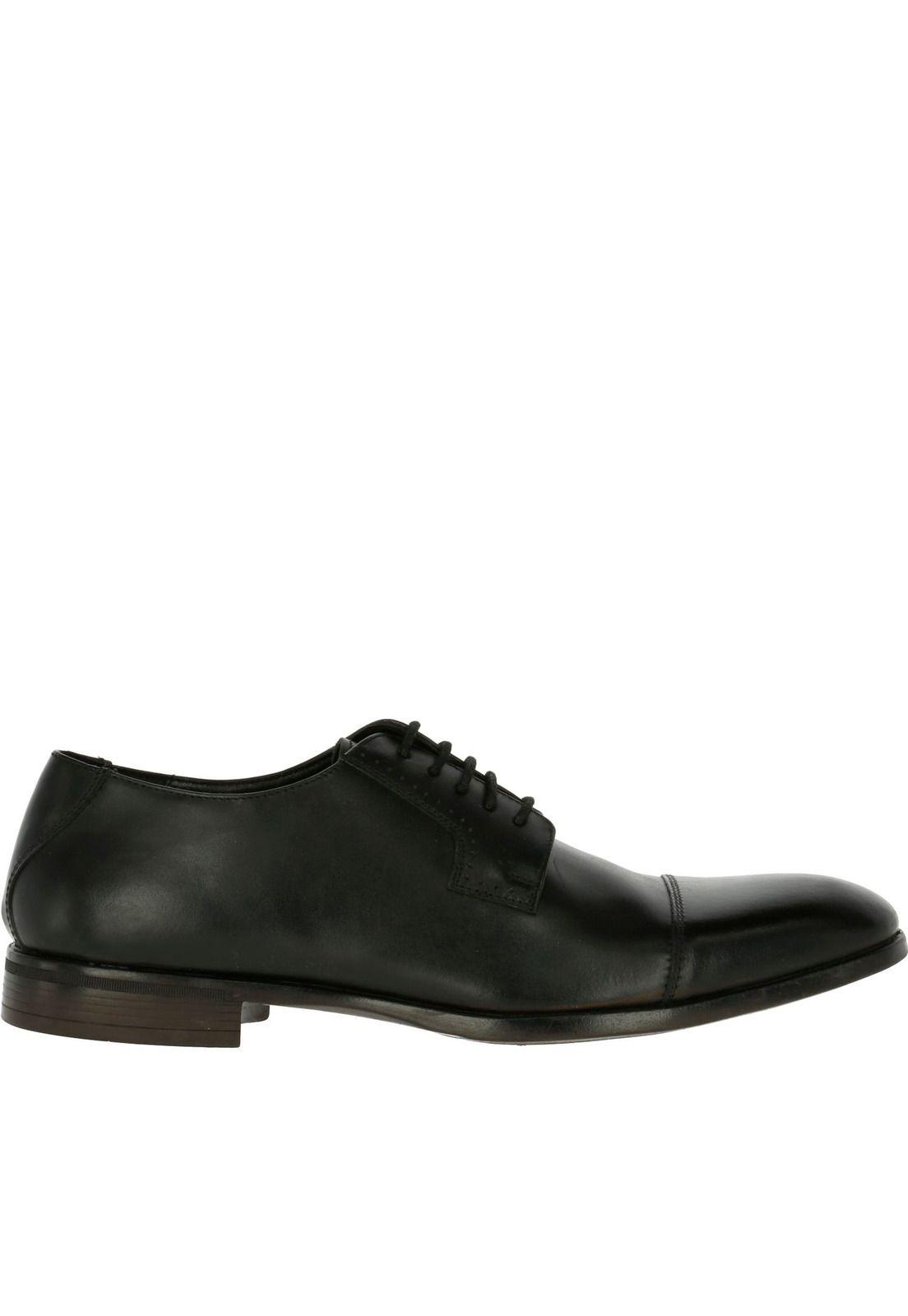 Zapato Cuero Clayton Negro-2