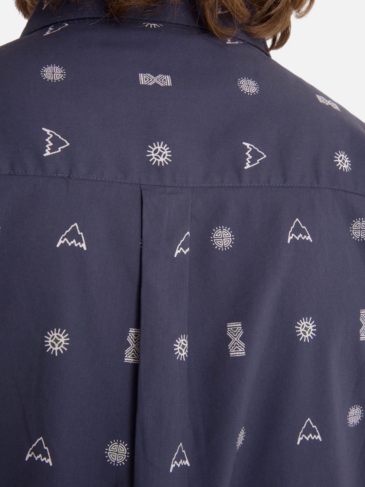 Camisa m/c Hombre Valley Azul-5