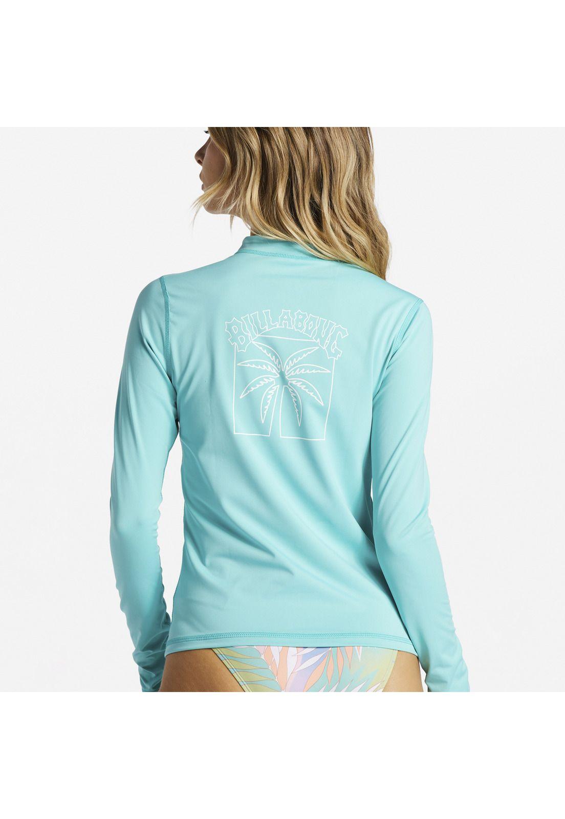 Polo Core Loose Ls Sfsh Turquesa Mujer-1