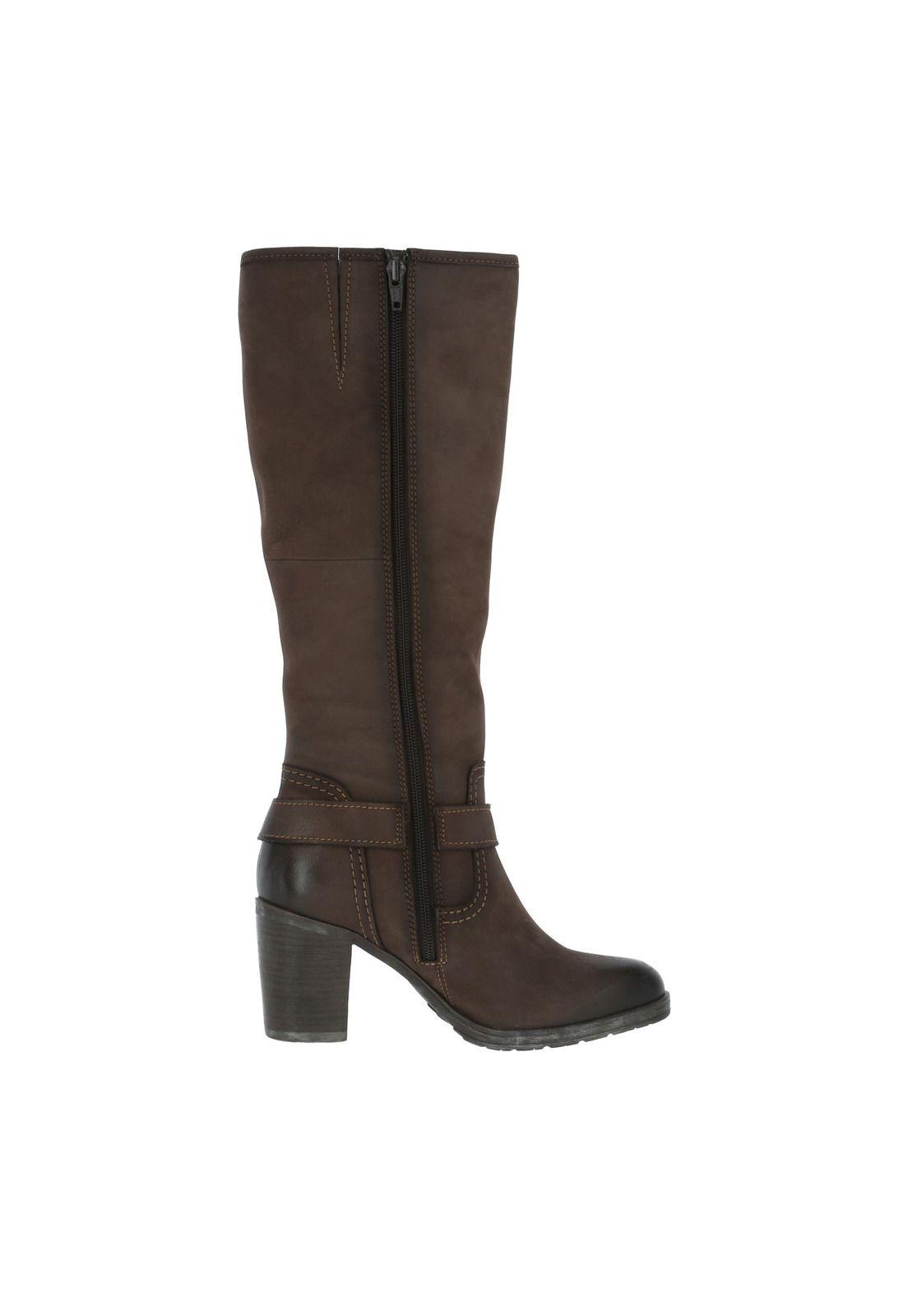 Bota Cuero Mujer Bambi Café-2