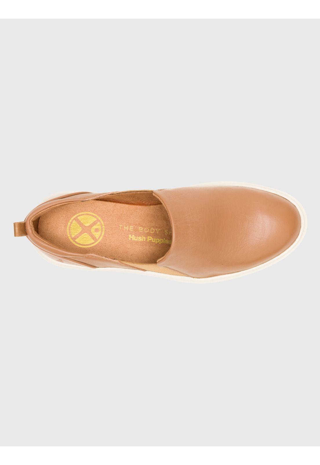 Zapato Cuero Mujer Joy Slip On Camel-5