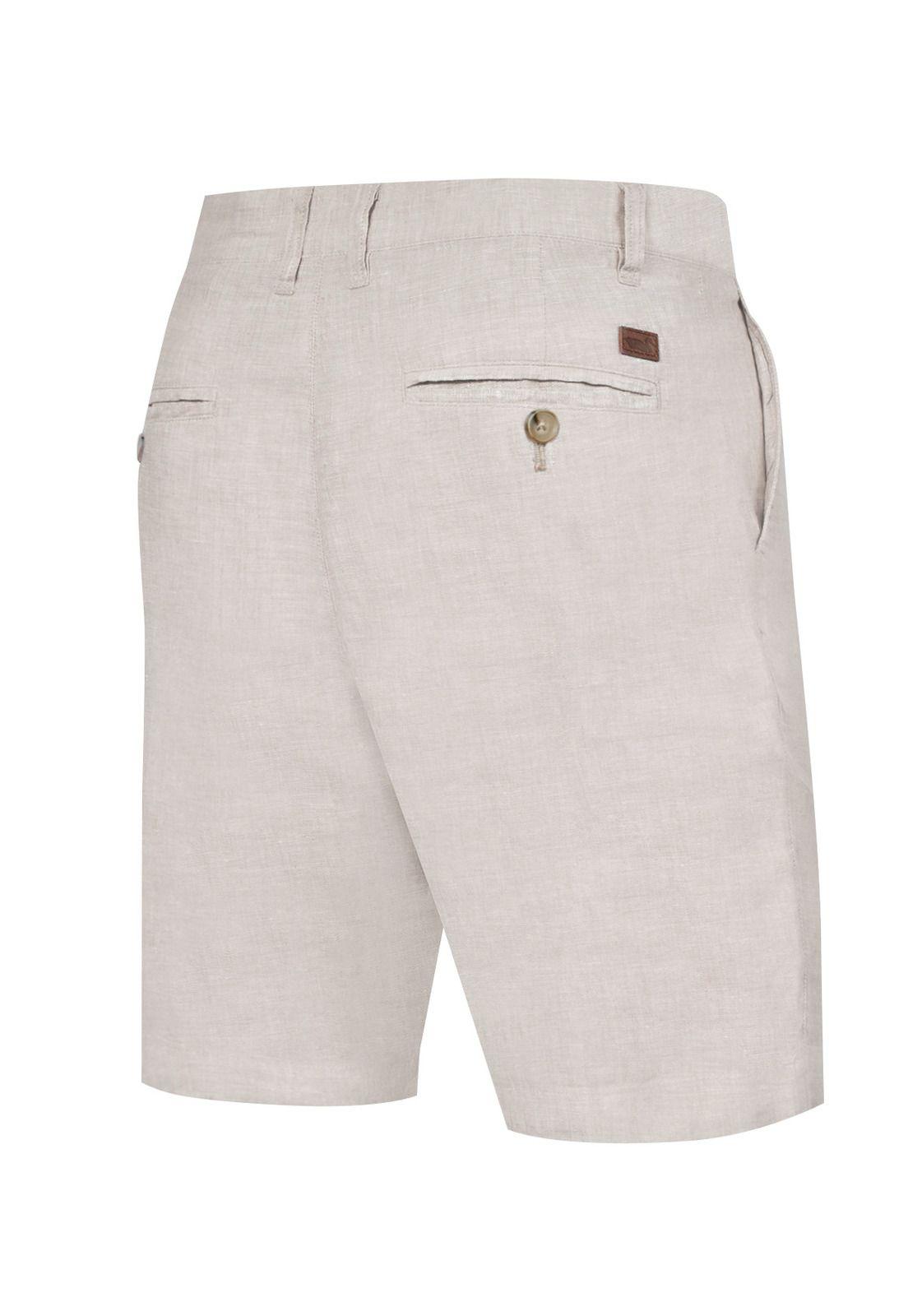 Short Lino Orgánico Beige Linen Hombre -1