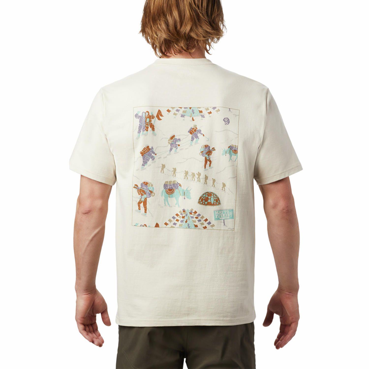 Polera M/C Hombre Hotel Basecamp Blanco-1
