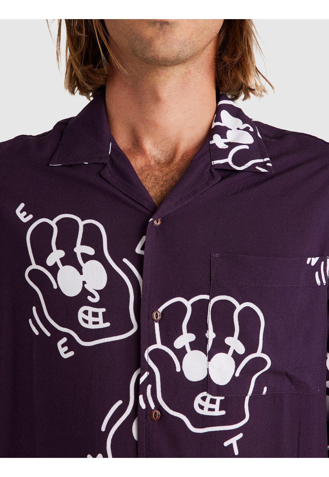 Camisa Manga Corta Hombre LCTXE Resort Morada-3