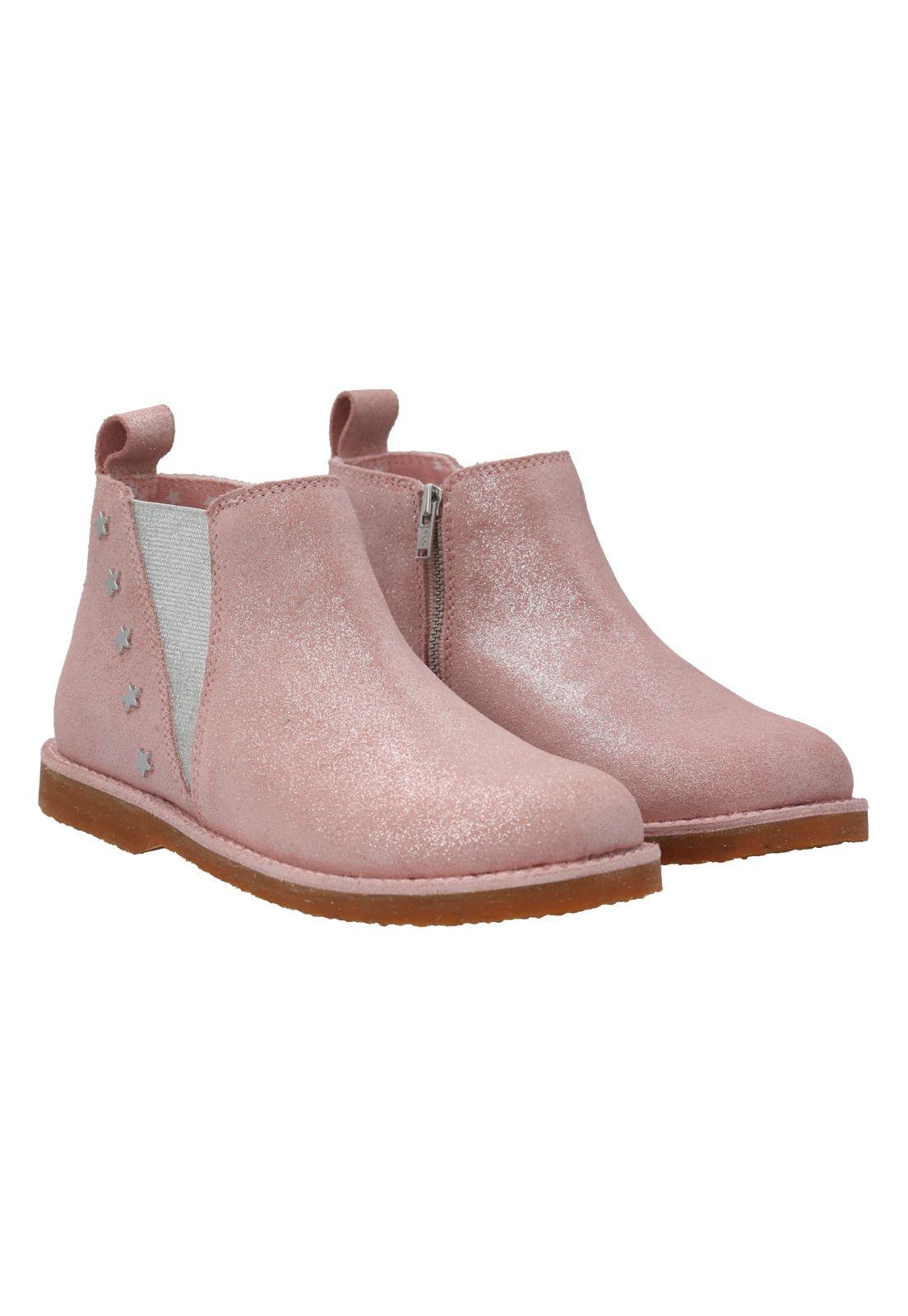 Botín Cuero Rosado Niña Fiji  (30-34)-9
