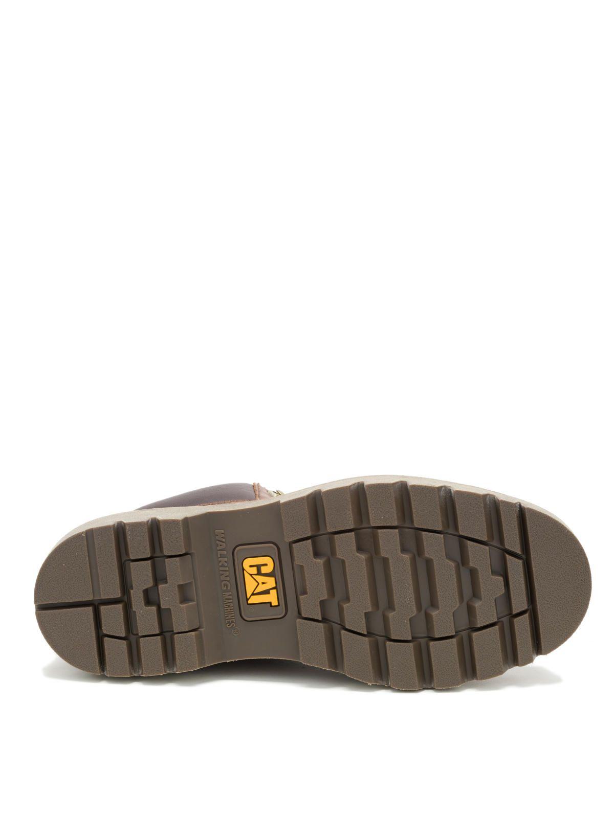 Botín Cuero Hombre Colorado Moc Toe Café -7