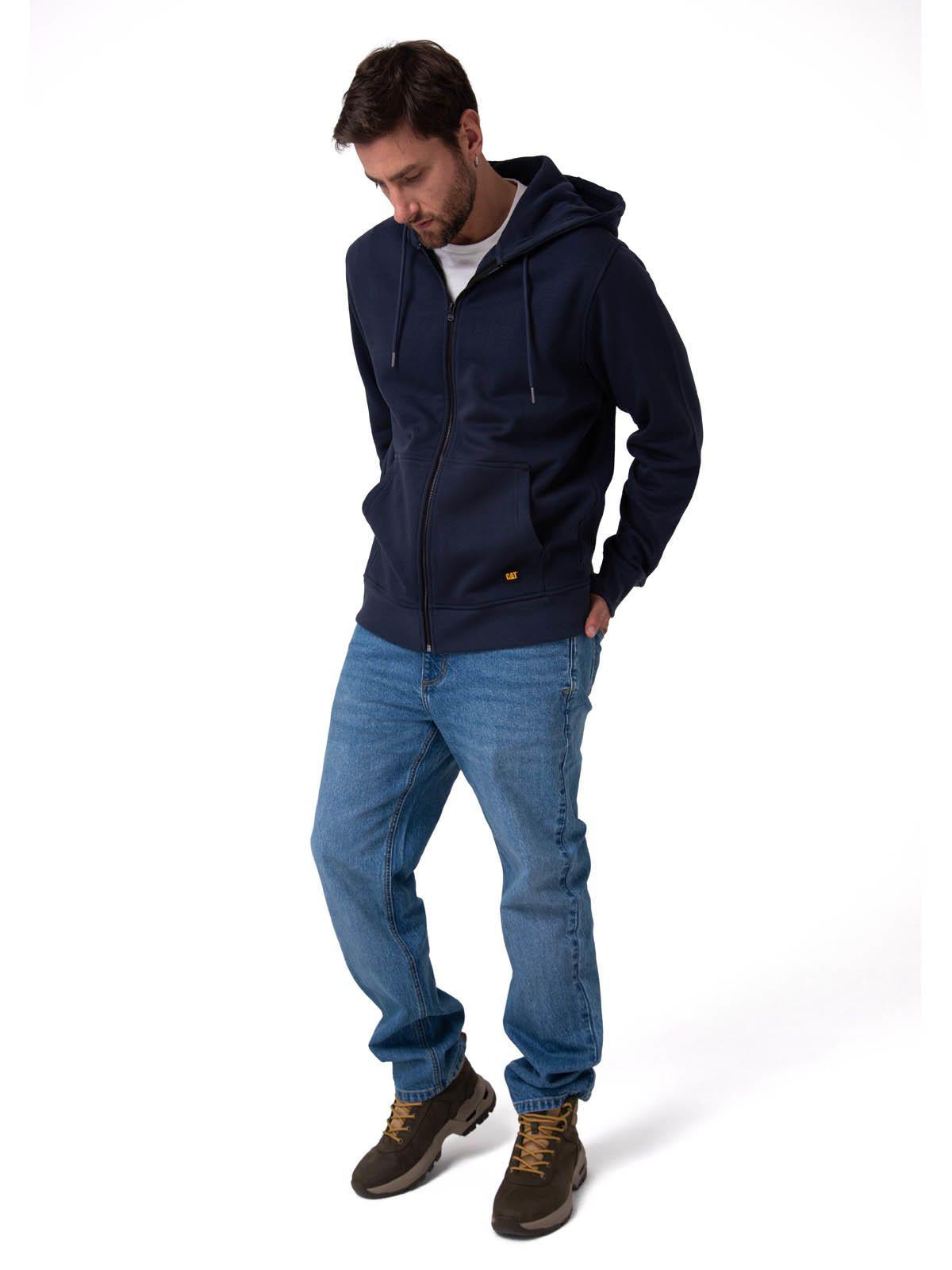 Polerón Hombre Patch Full Zip Azul-4