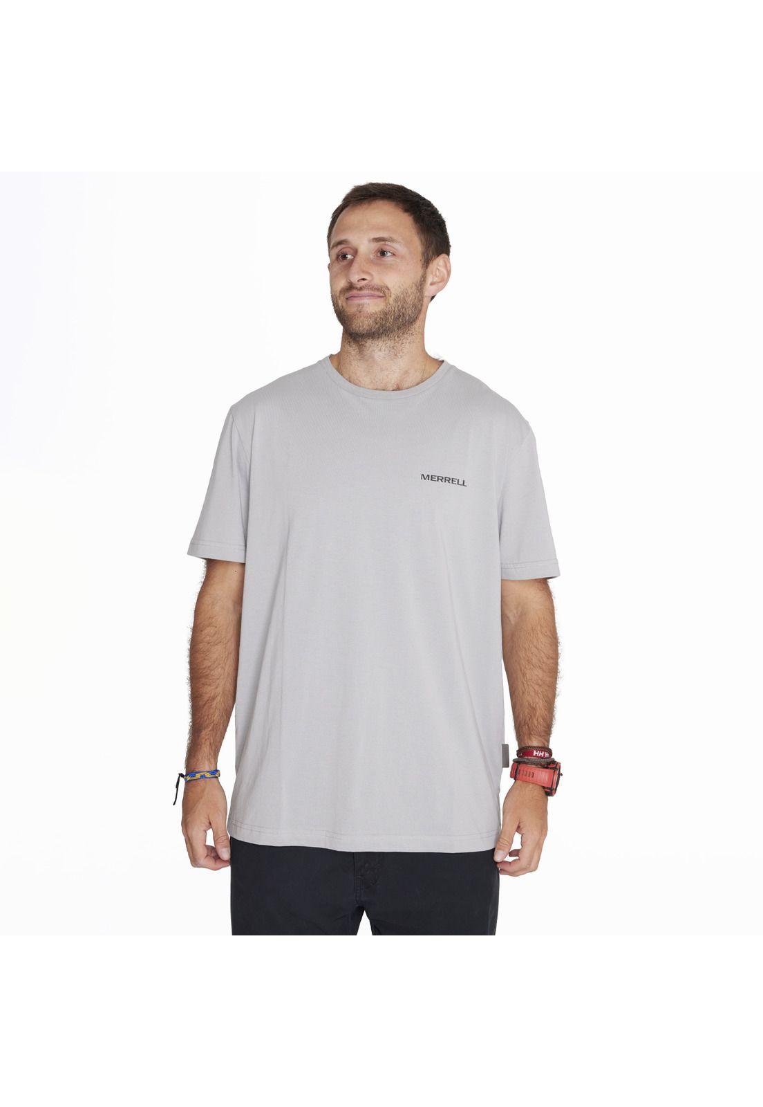 Polera M/C Short Sleeve Gris Claro Hombre-0