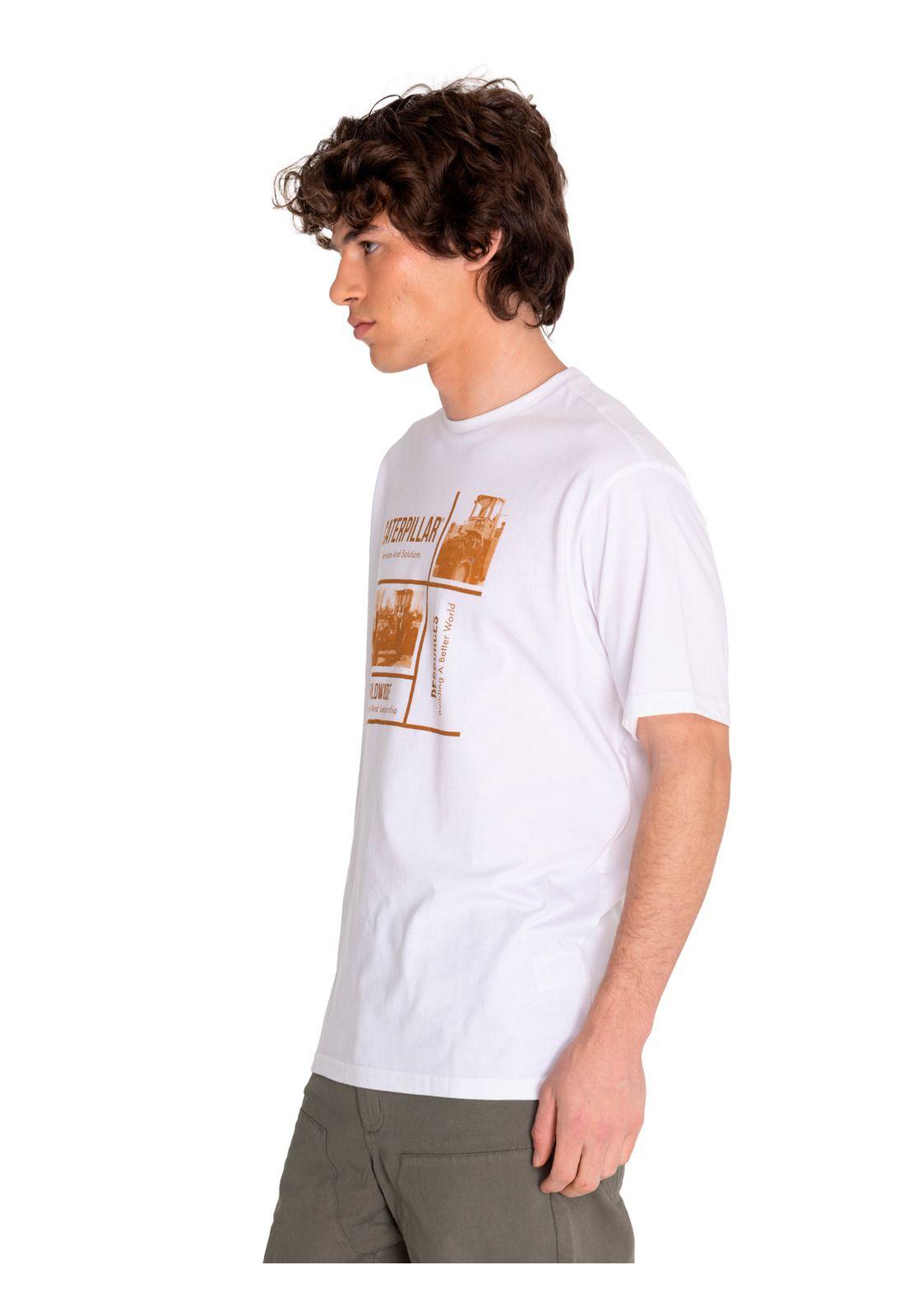 Polera Manga Corta Hombre His Traditi Graph7 Blanco-1