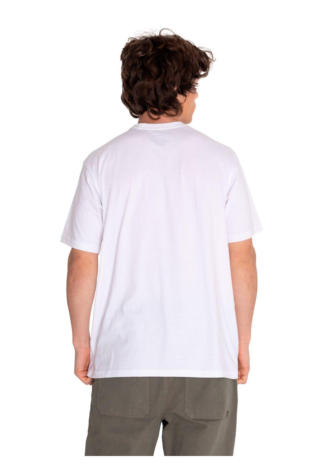 Polera Manga Corta Hombre His Traditi Graph7 Blanco-3