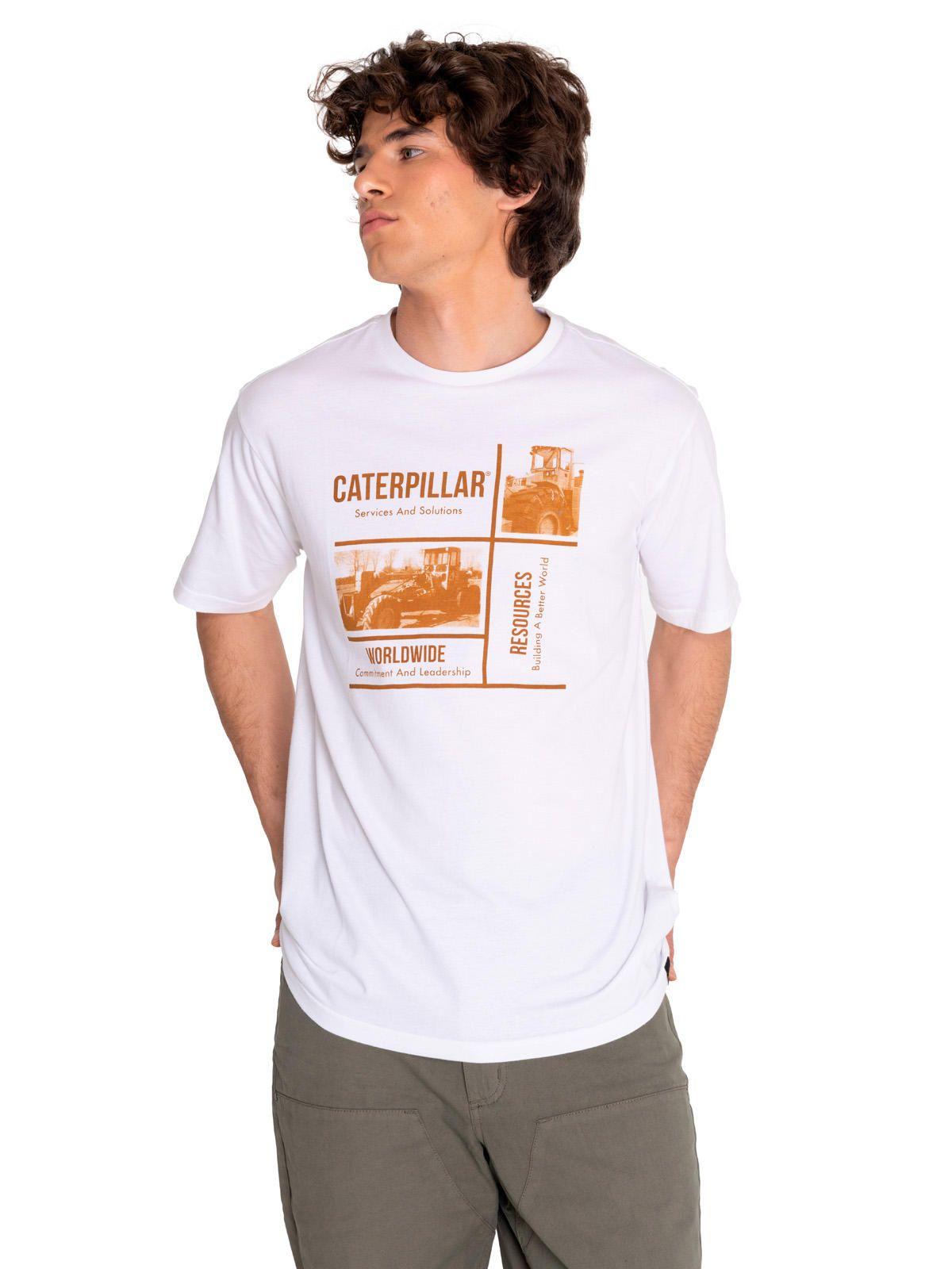 Polera Manga Corta Hombre His Traditi Graph7 Blanco-0