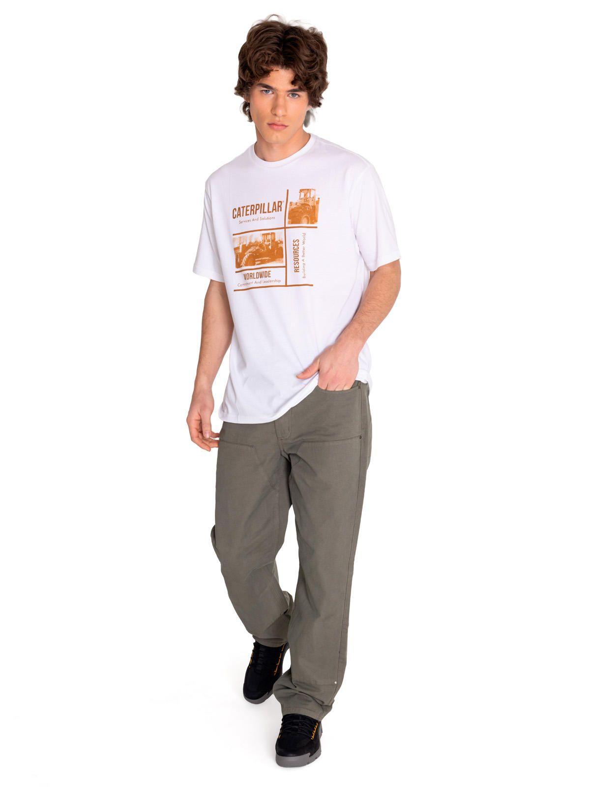 Polera Manga Corta Hombre His Traditi Graph7 Blanco-5