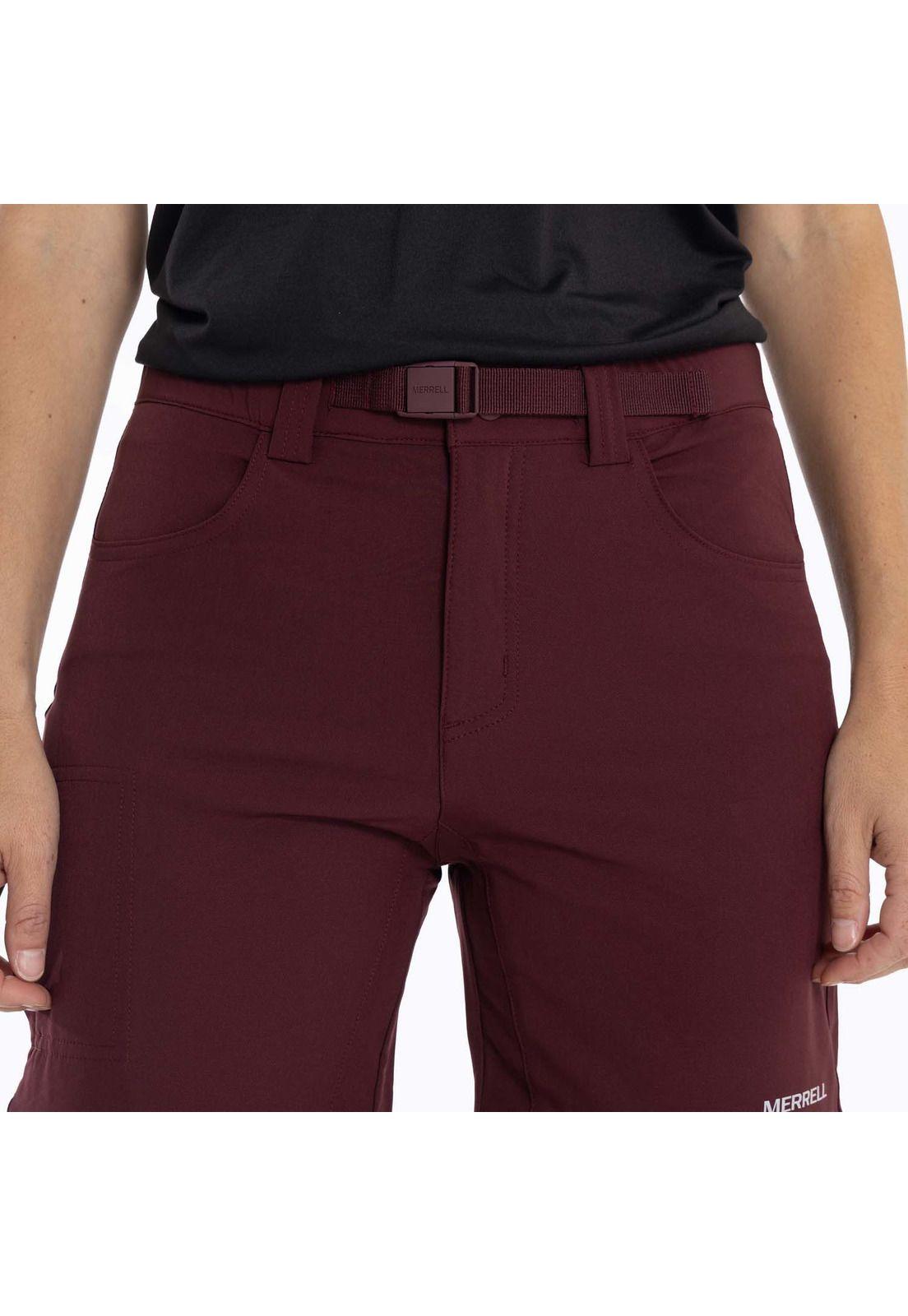 Pantalon Mujer Chandalar Burdeo Merrell-3