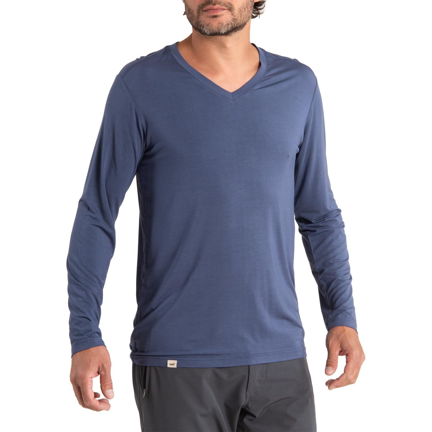 Polera Hombre First Bambo Azul-0