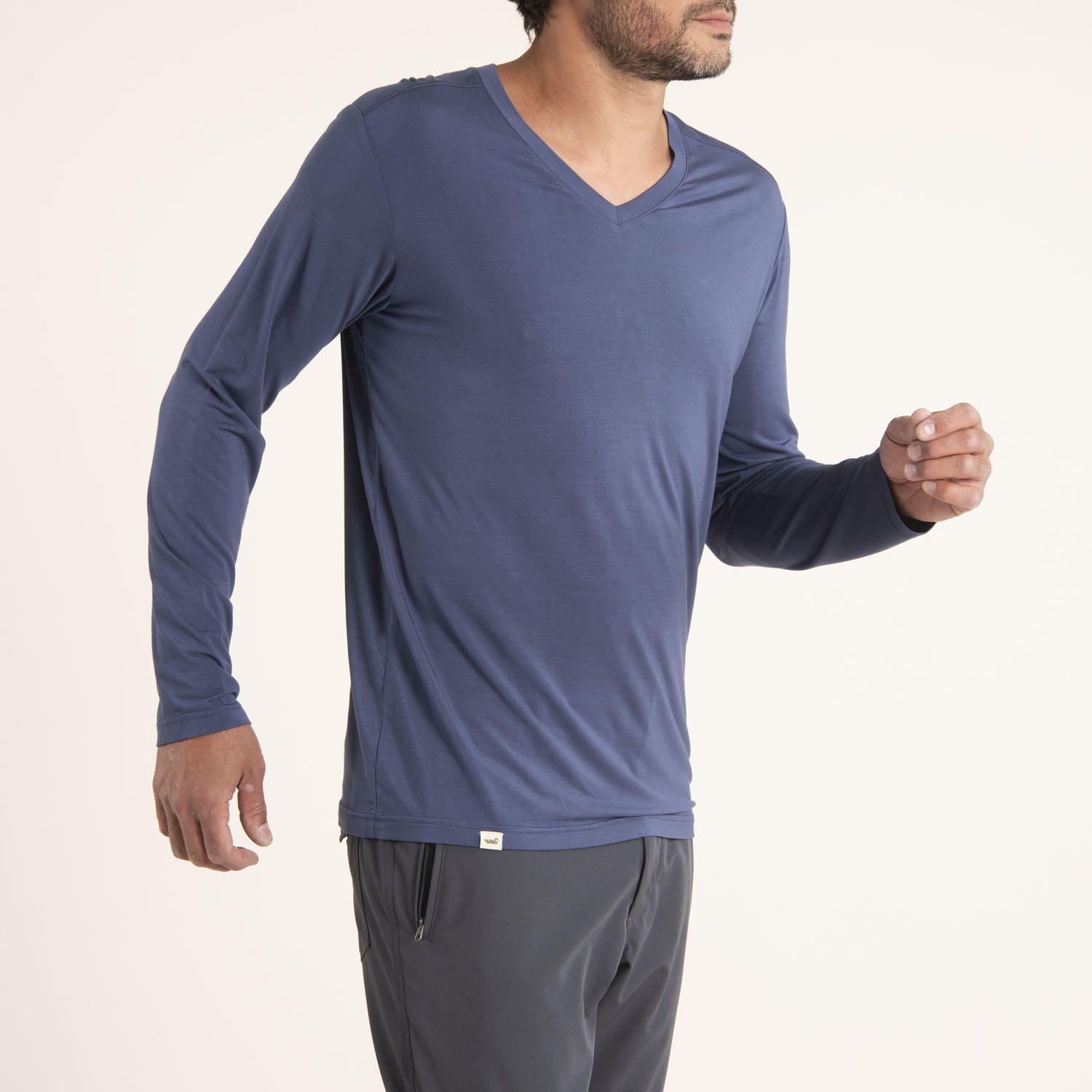 Polera Hombre First Bambo Azul-1