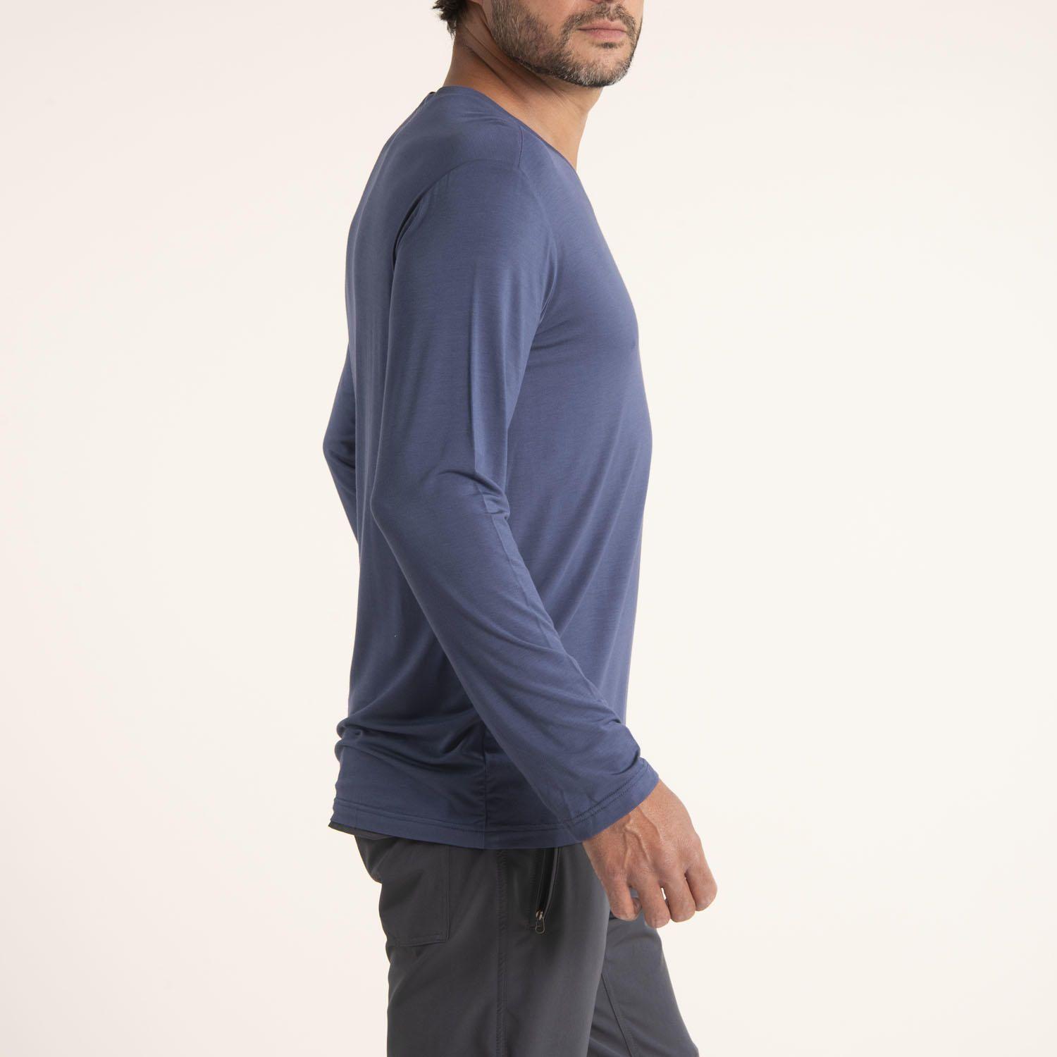Polera Hombre First Bambo Azul-2