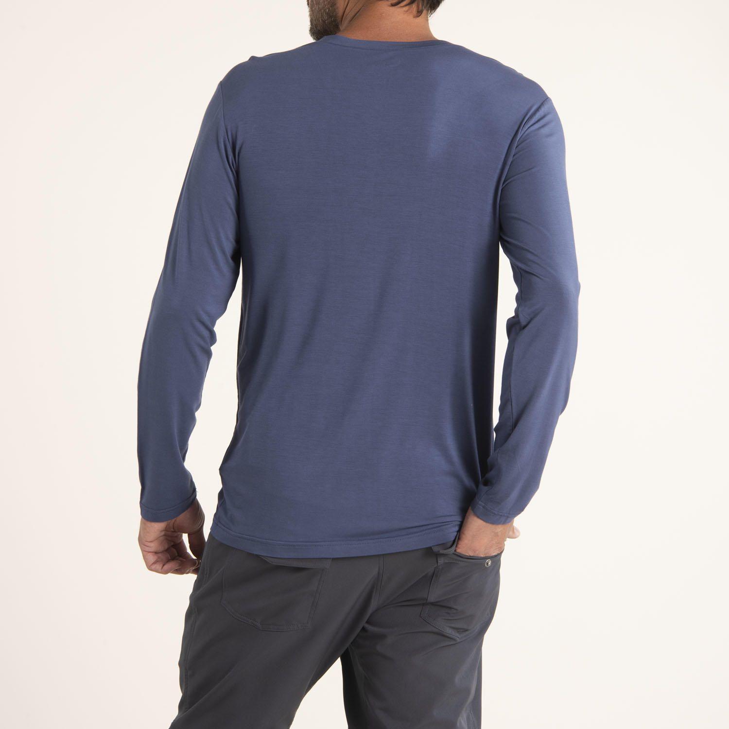 Polera Hombre First Bambo Azul-3