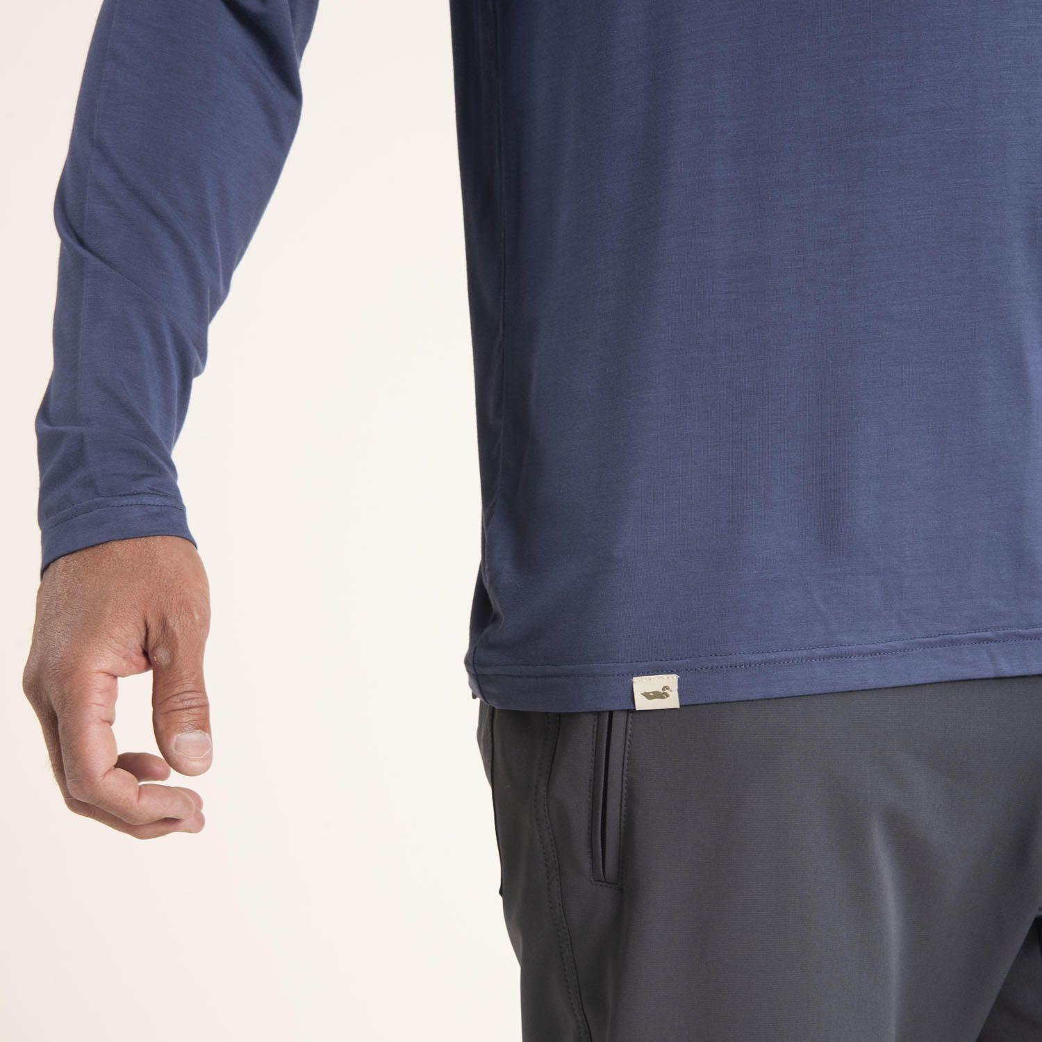 Polera Hombre First Bambo Azul-4