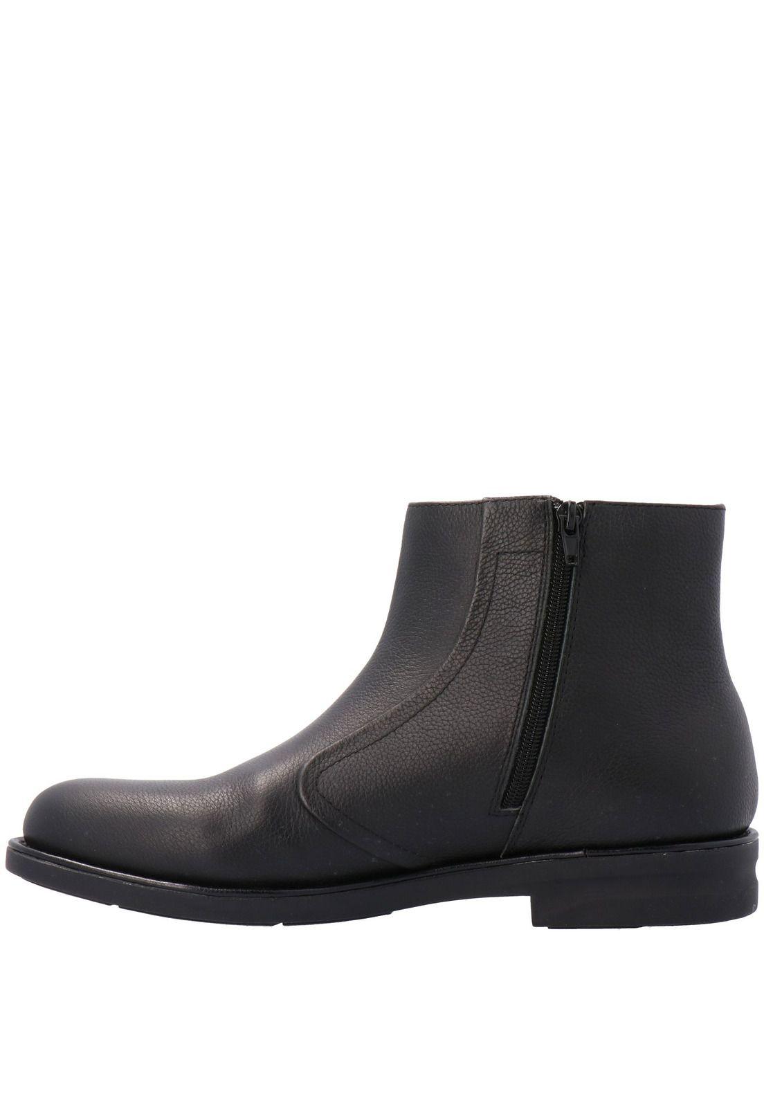 Botin Cuero Hombre California Ii Negro-4