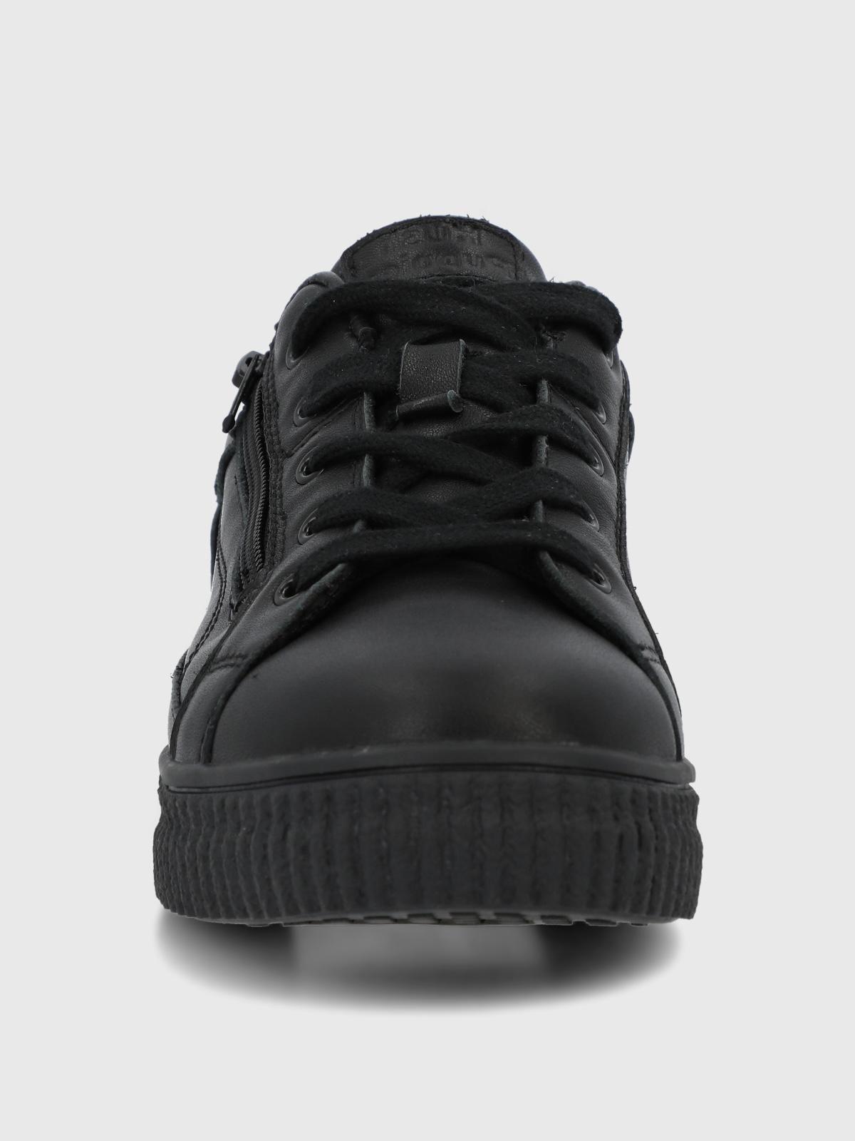 Zapatilla Escolar Cuero Niño Akita Negro-3