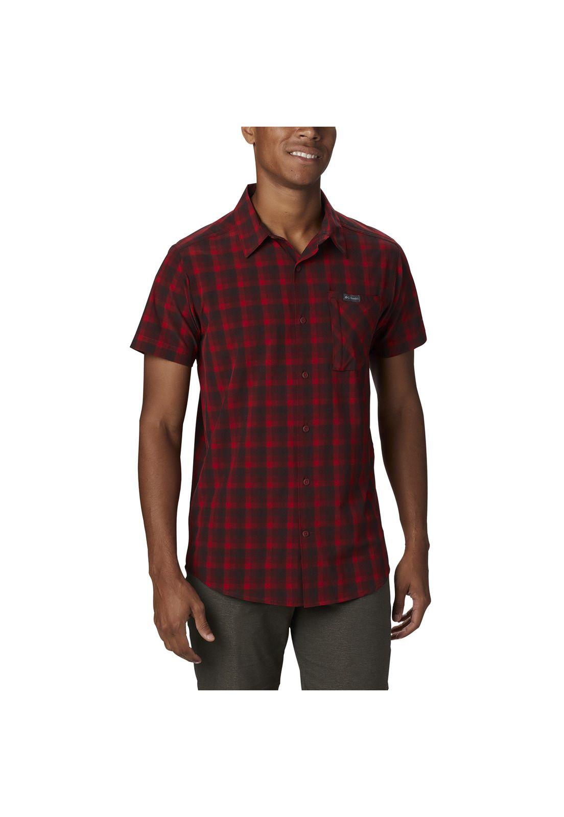Camisa Hombre Triple Canyon Ss Rojo-0