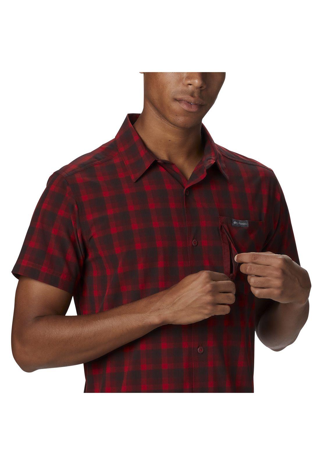 Camisa Hombre Triple Canyon Ss Rojo-2