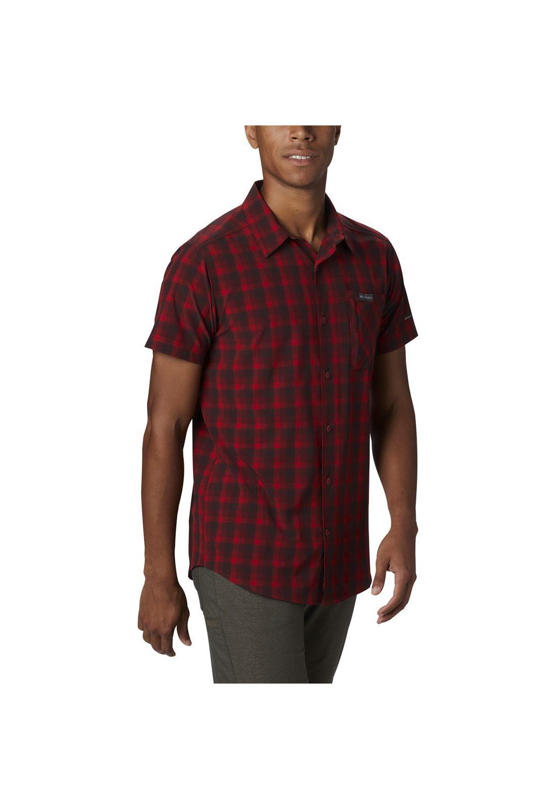 Camisa Hombre Triple Canyon Ss Rojo-3