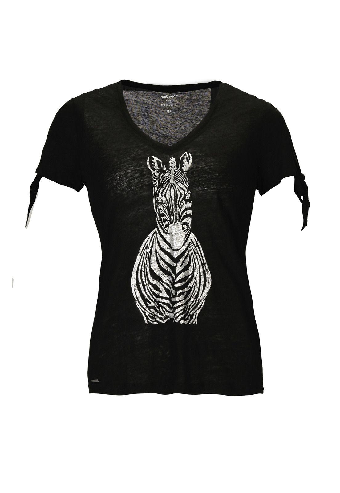 Polera Lino Orgánico Mujer Organic Negro-0