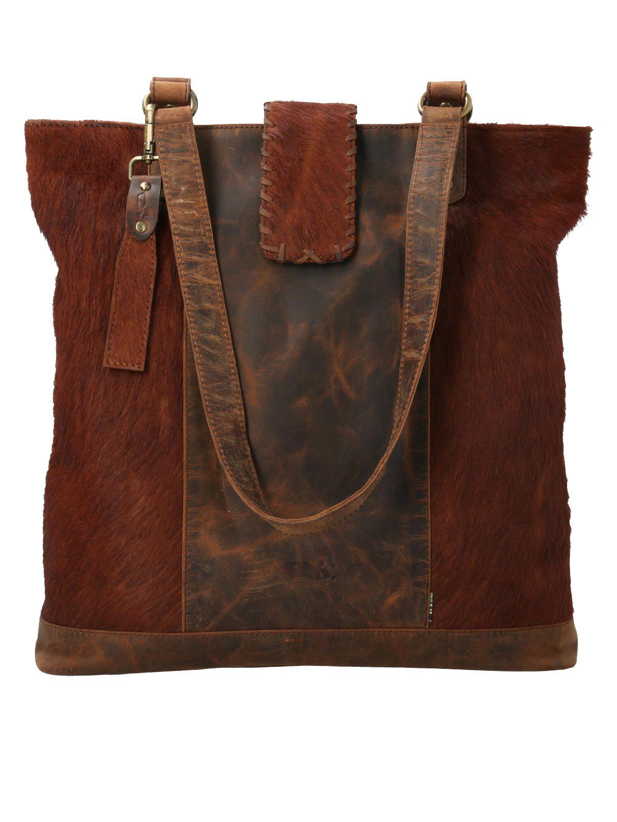 Cartera Cuero Mujer Hr Hayley Tote Cognac-0