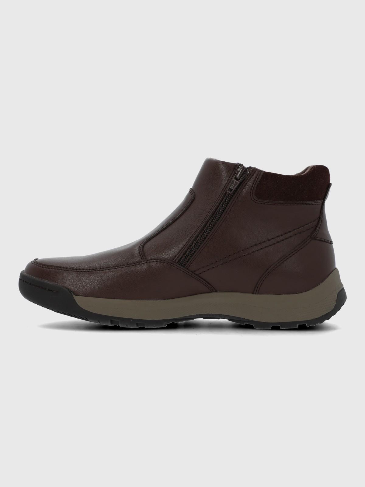 Botin Hombre Chief Café Cuero-4