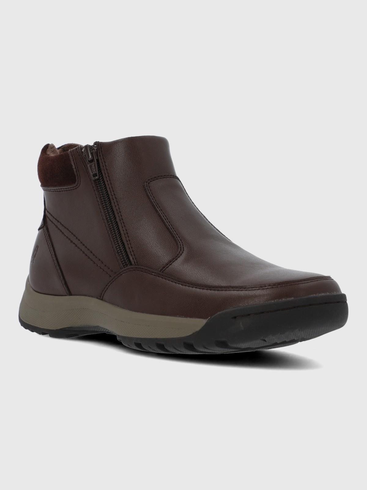 Botin Hombre Chief Café Cuero-0