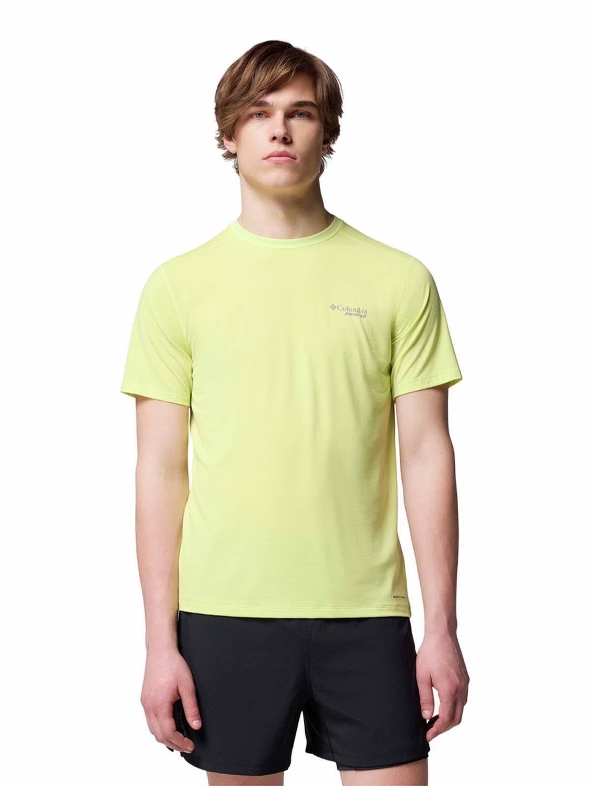 Polera M/C Hombre Endle Trail Running Amarillo-0