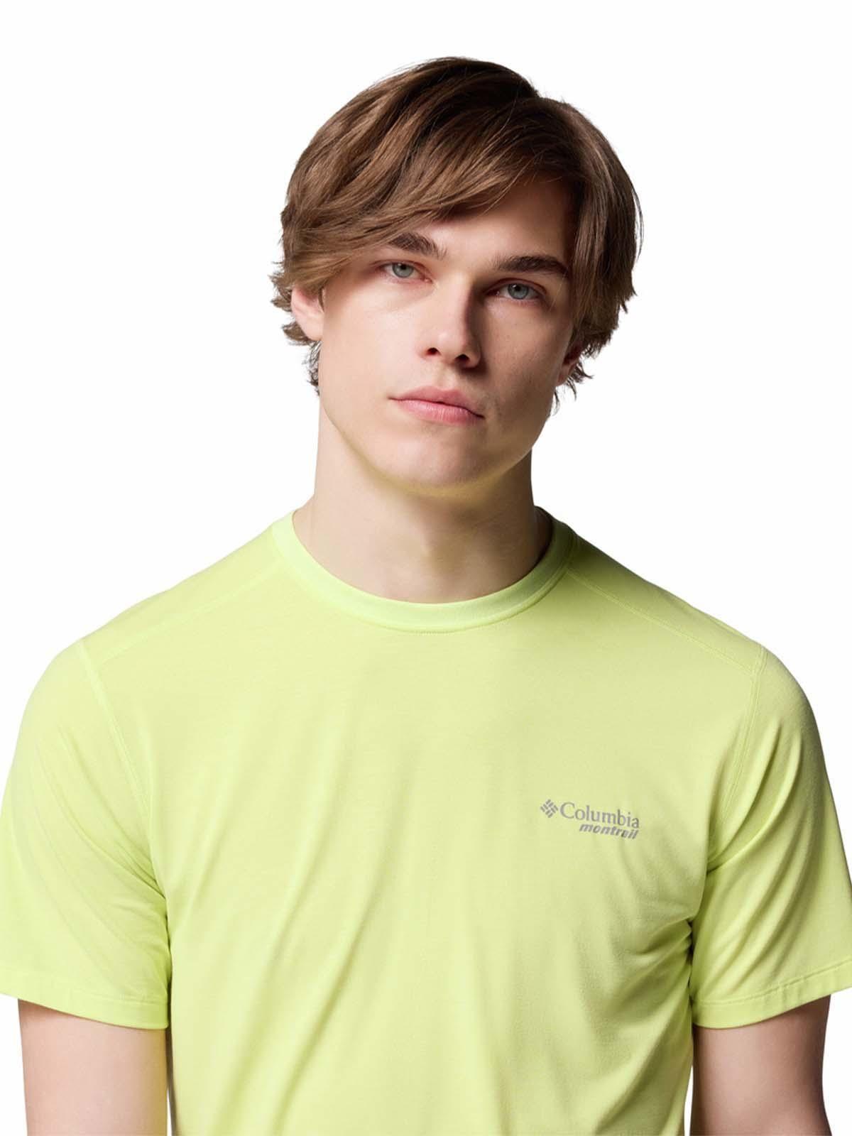 Polera M/C Hombre Endle Trail Running Amarillo-3