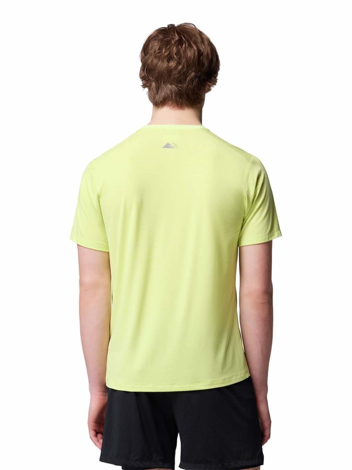 Polera M/C Hombre Endle Trail Running Amarillo-4