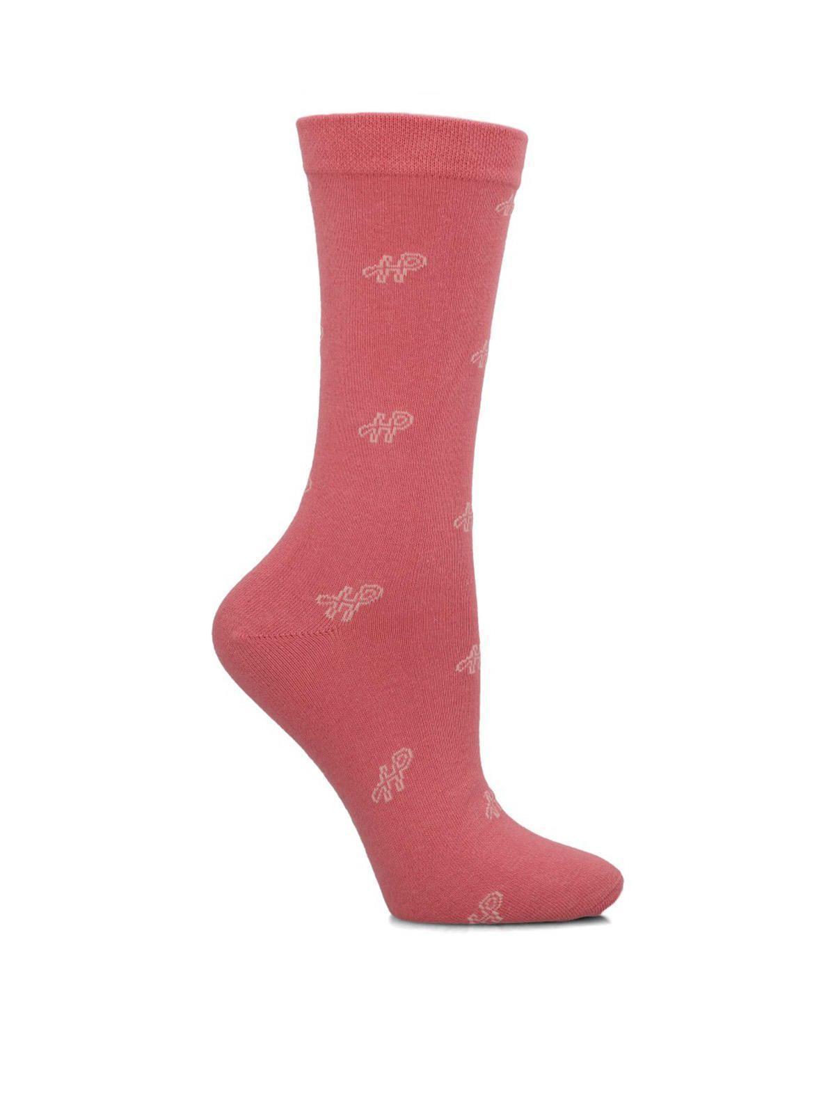 Calcetín Algodón Mujer C Cuff Hp Rosado-0