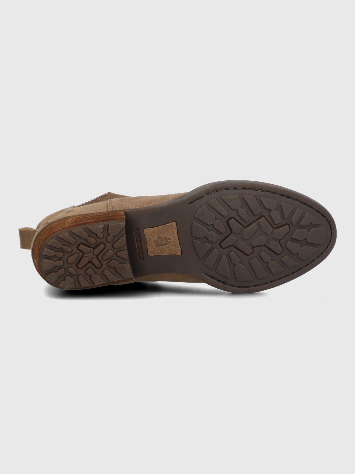 Botin Cuero Mujer Karol Café-7