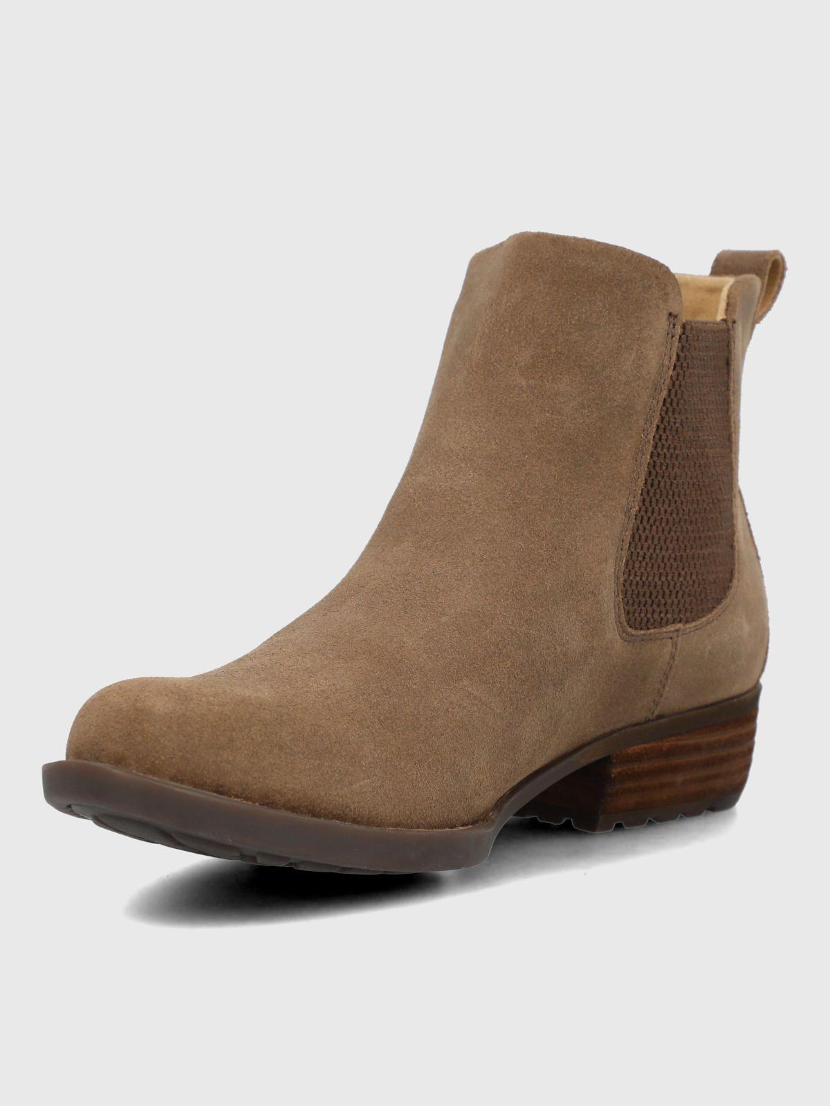 Botin Cuero Mujer Karol Café-5
