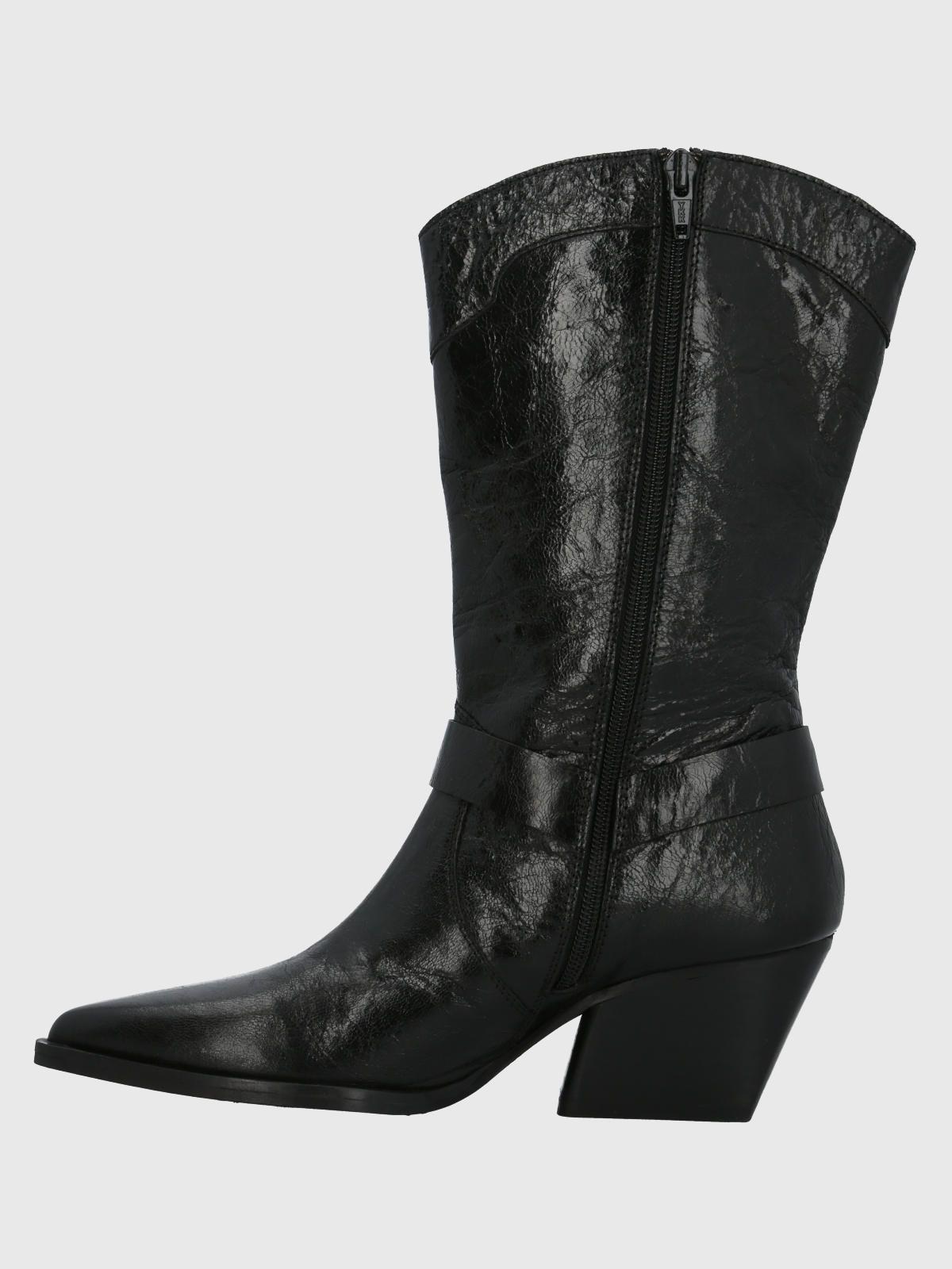 Bota Cuero Mujer Tim Negro-4