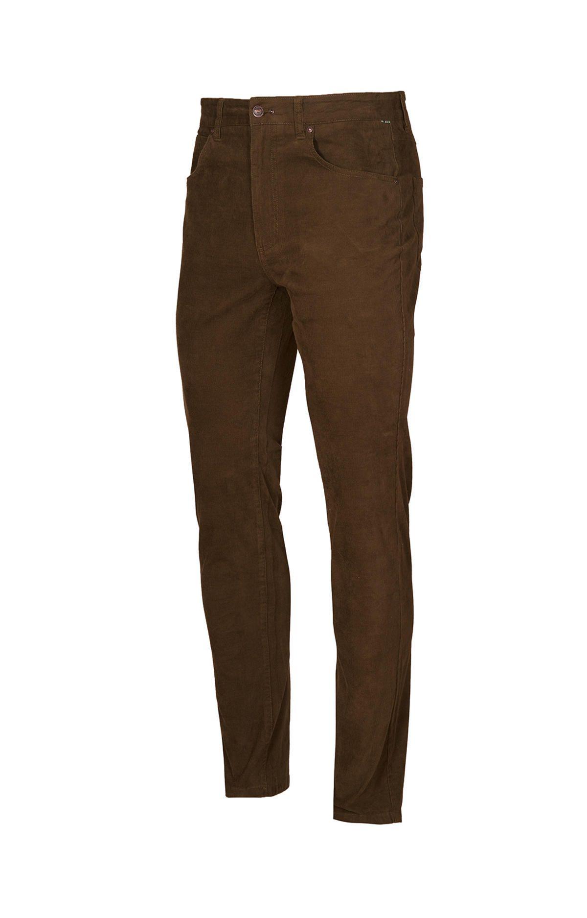 Pantalón Natural Flex Hombre Corduroy Verde-0