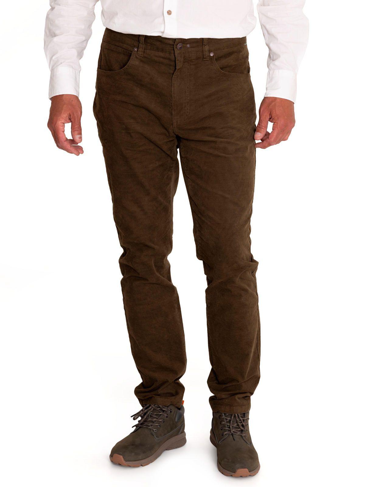 Pantalón Natural Flex Hombre Corduroy Verde-4