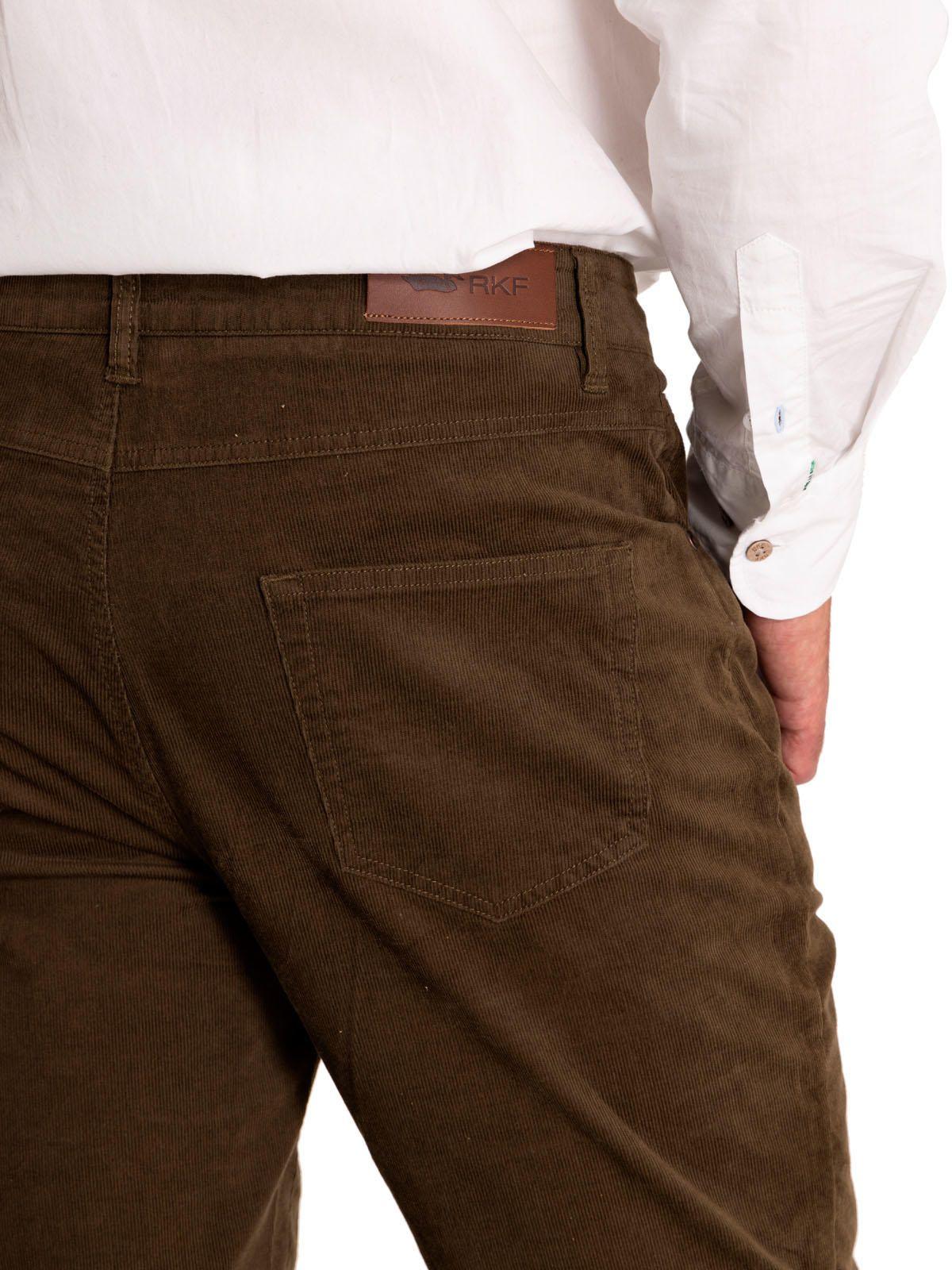 Pantalón Natural Flex Hombre Corduroy Verde-8