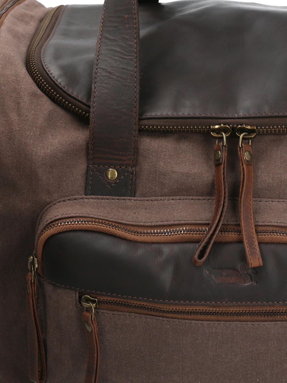 Maletin Cuero Café Wx Archie Travel Unisex-3