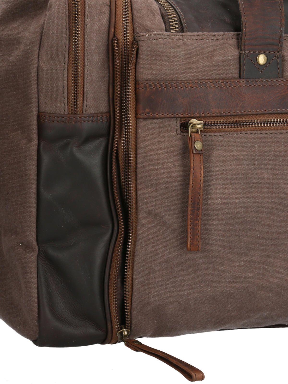 Maletin Cuero Café Wx Archie Travel Unisex-4