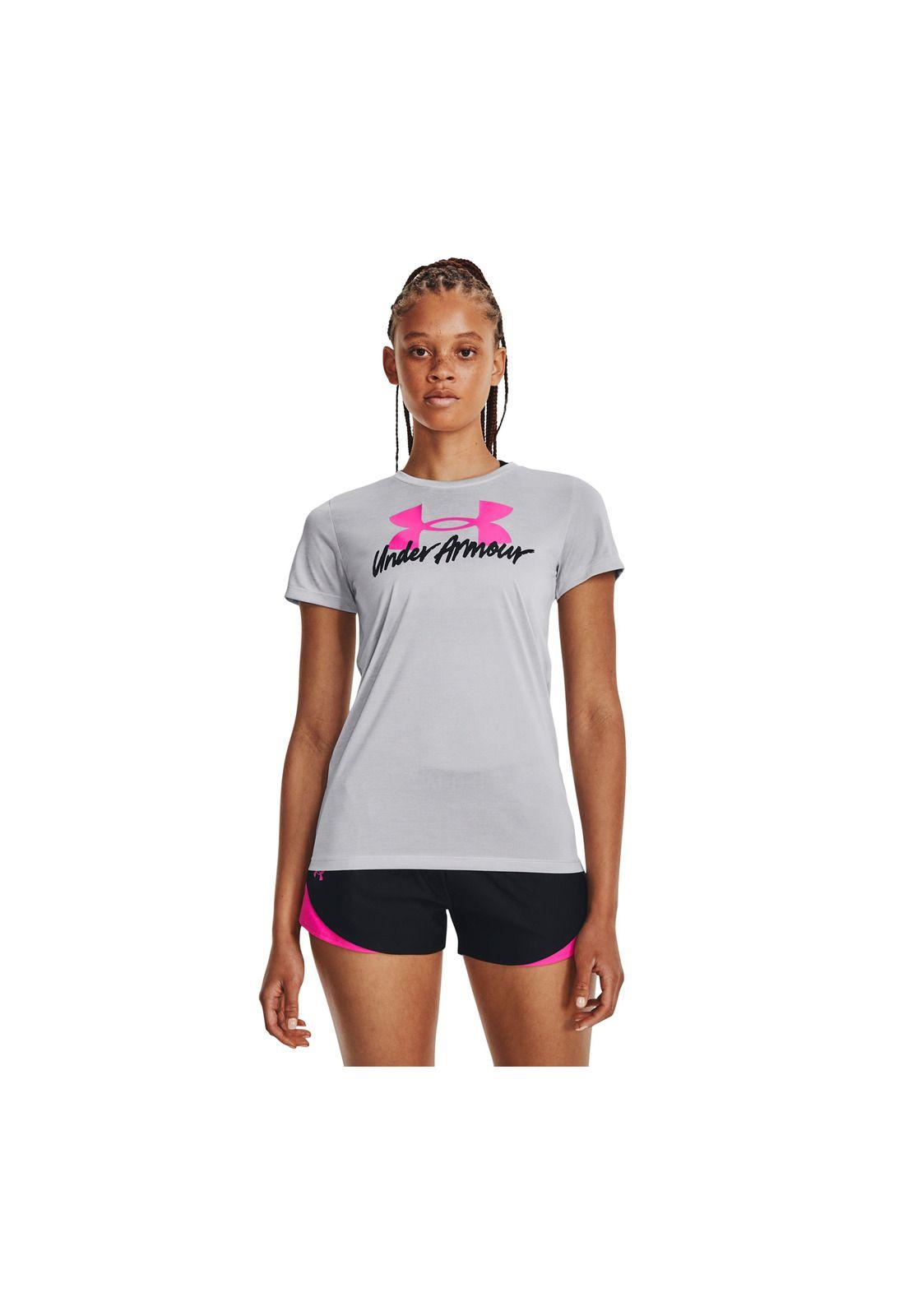 Polera manga corta Tech Twist mujer Blanco-3