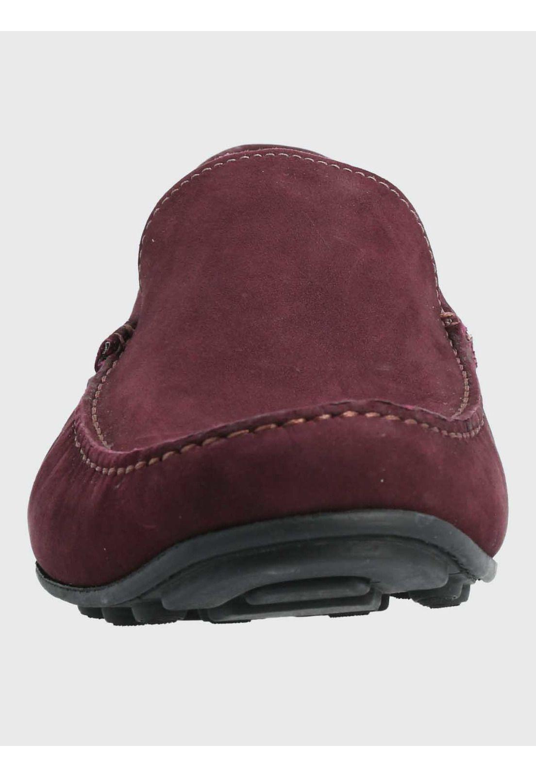 Mocasin Cuero Hombre Blumenau Burdeo-3