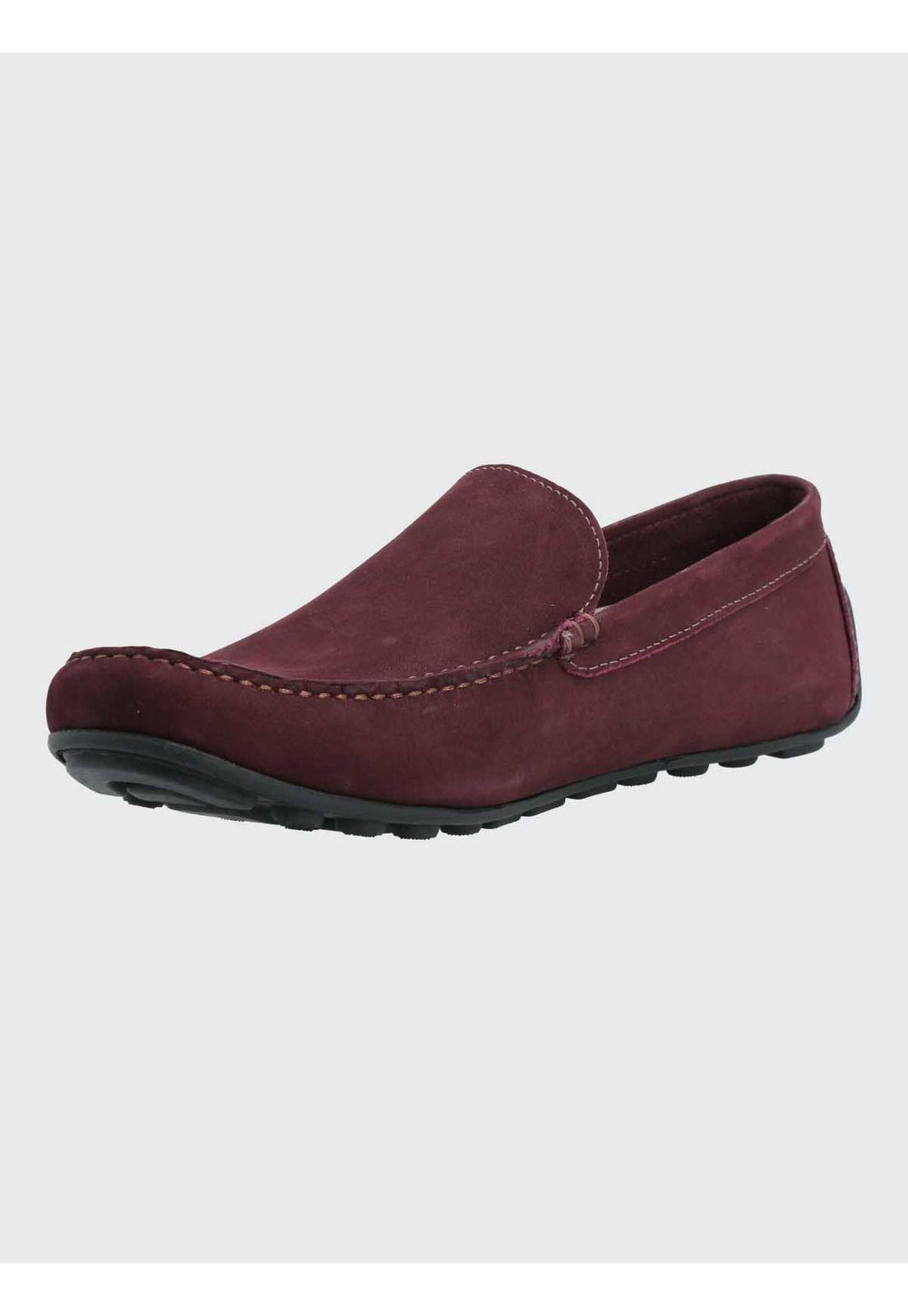 Mocasin Cuero Hombre Blumenau Burdeo-4