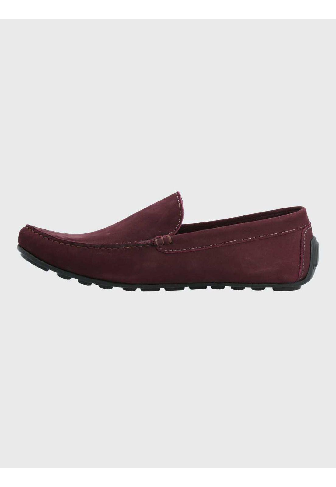 Mocasin Cuero Hombre Blumenau Burdeo-5