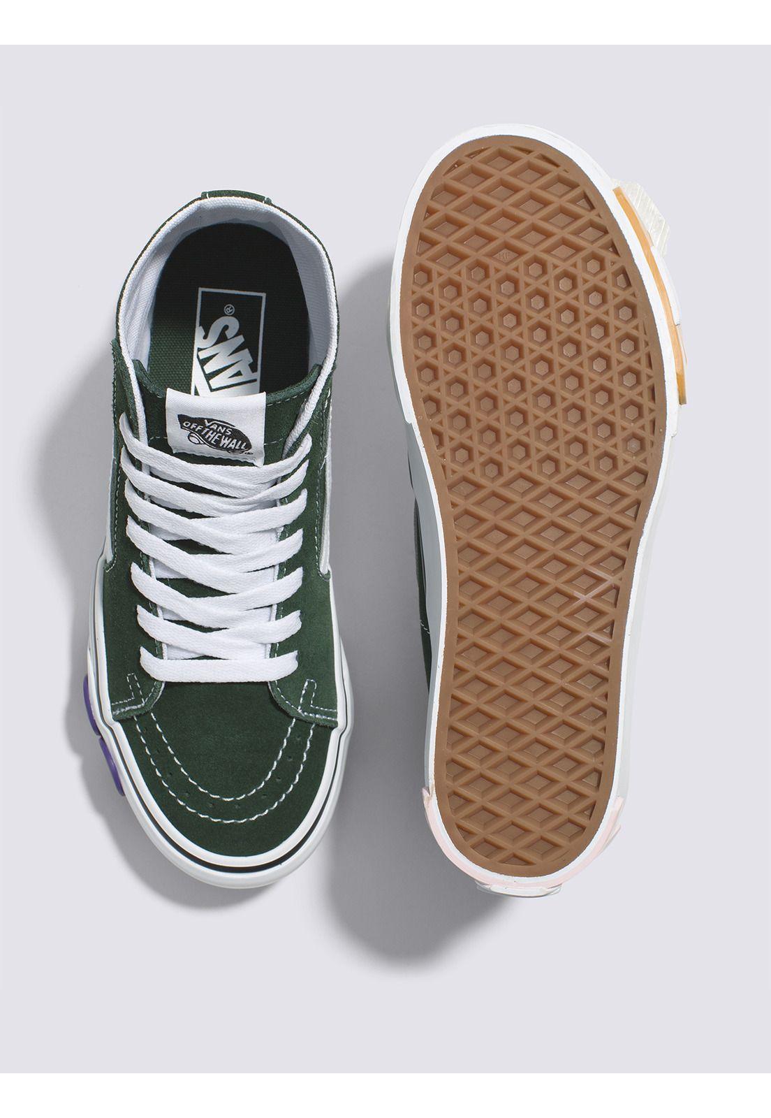 Zapatilla Caña Sk8-Hi Tapered Stack Verde Unisex-3