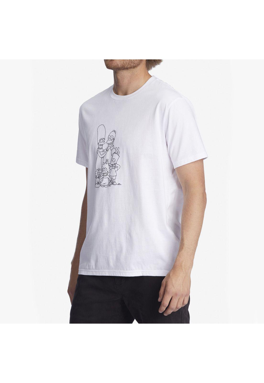 Polera M/C Hombre Simpsons Nuclear Blanco-1